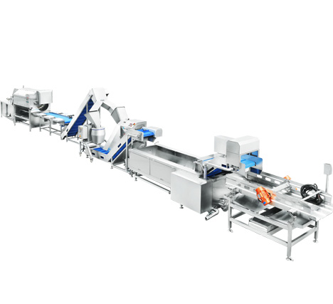 大型全自动连续式根茎类清洗加工线